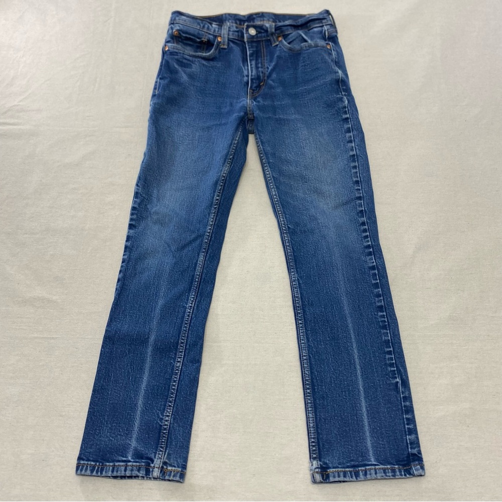 Levi's 514 Jeans Women's 30x28 Blue Denim Slim Straight Leg Mid Rise
